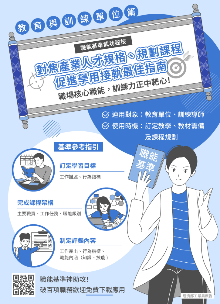 職能基準的應用方式-教育與訓練單位篇